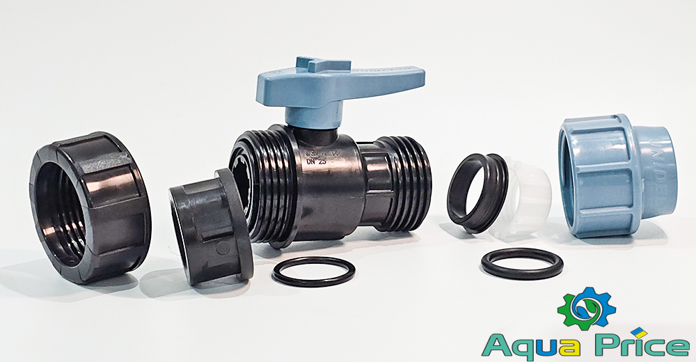 Деталі крана 32 мм 1" ВР Unidelta для ПЕ труб