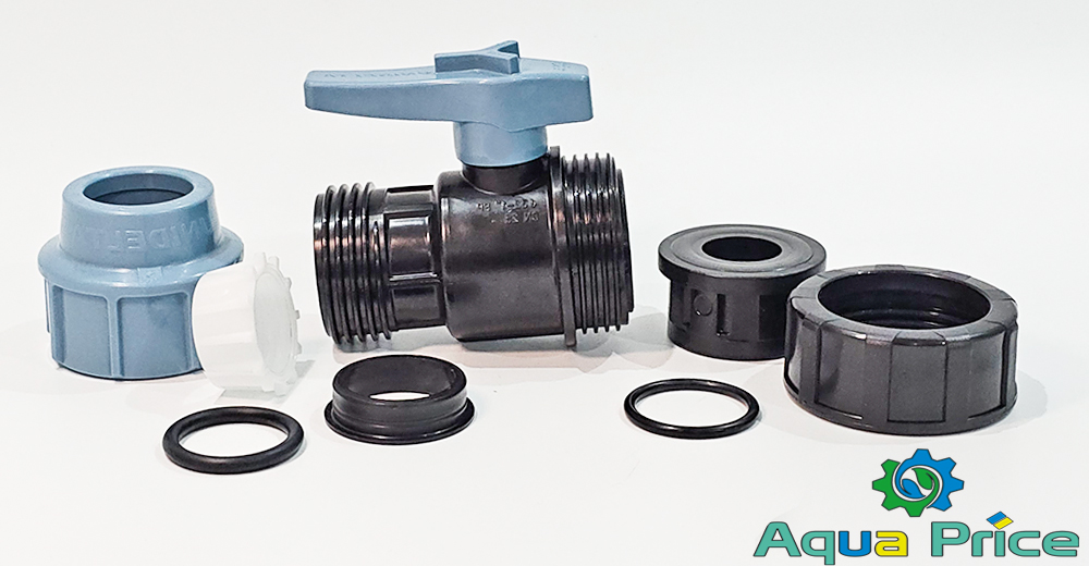 Детали Крана 40 мм 1 1/4" ВР Unidelta для ПЭ труб