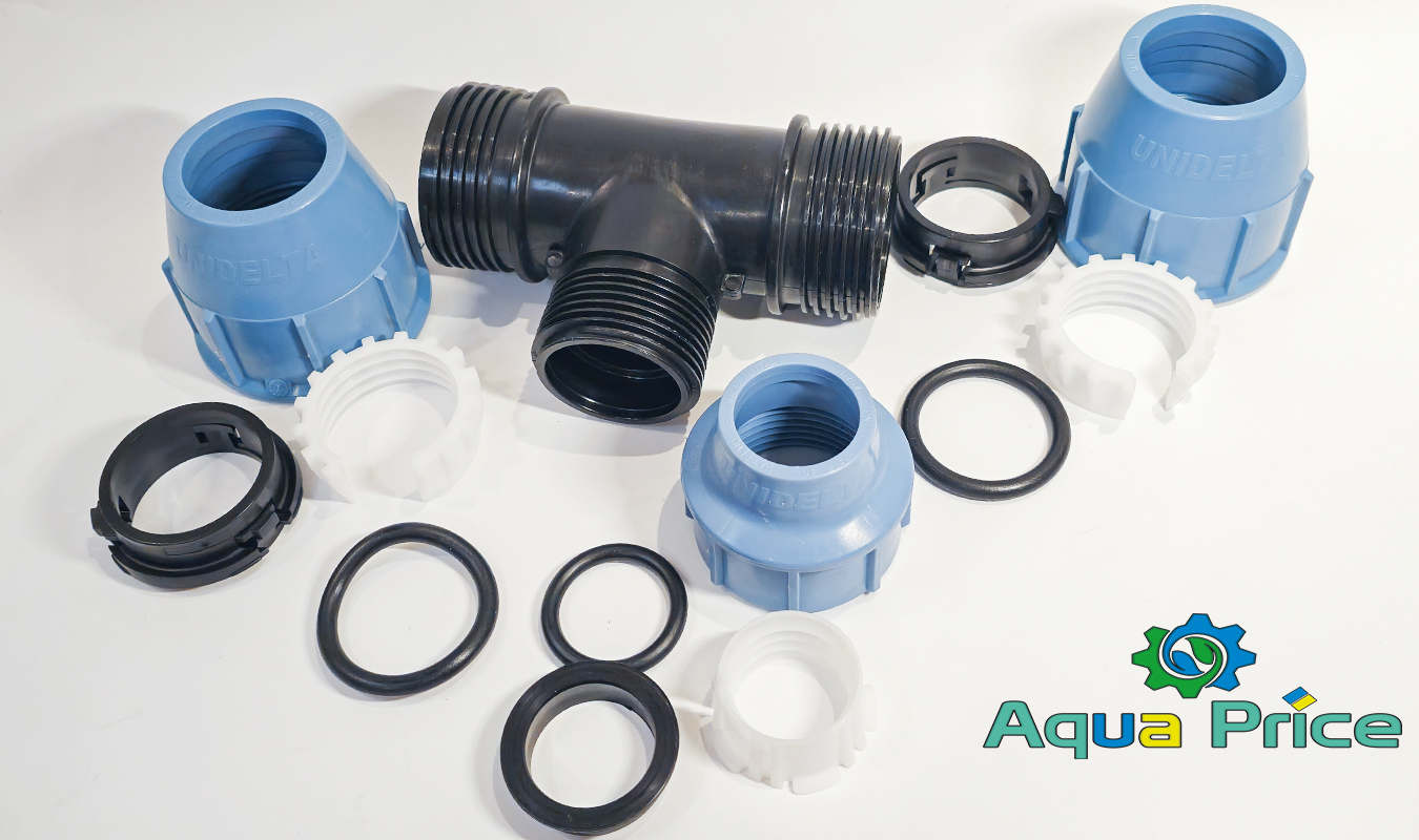 Элементы компрессионного тройника 20 мм-25 мм Unidelta