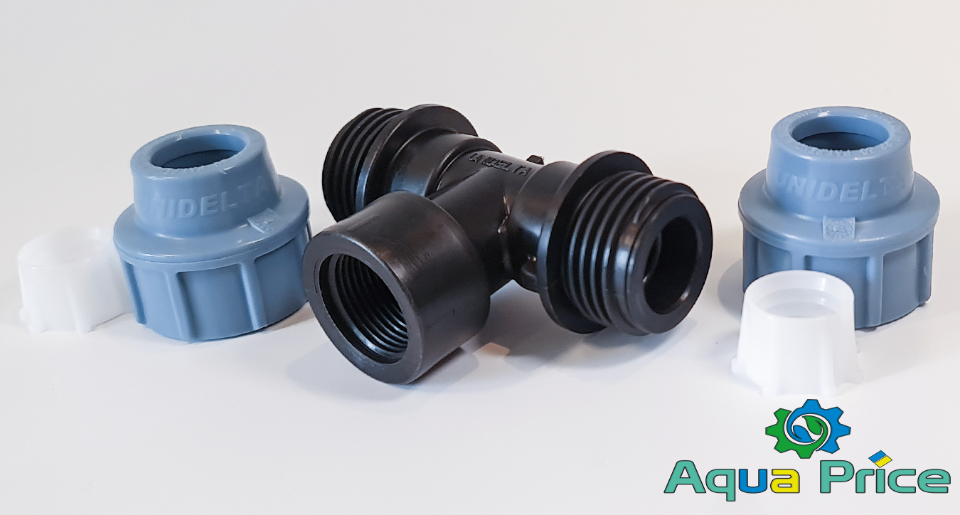 Элементы Тройника 20-3/4"-20 ВР Unidelta пластикового для труб ПЭ