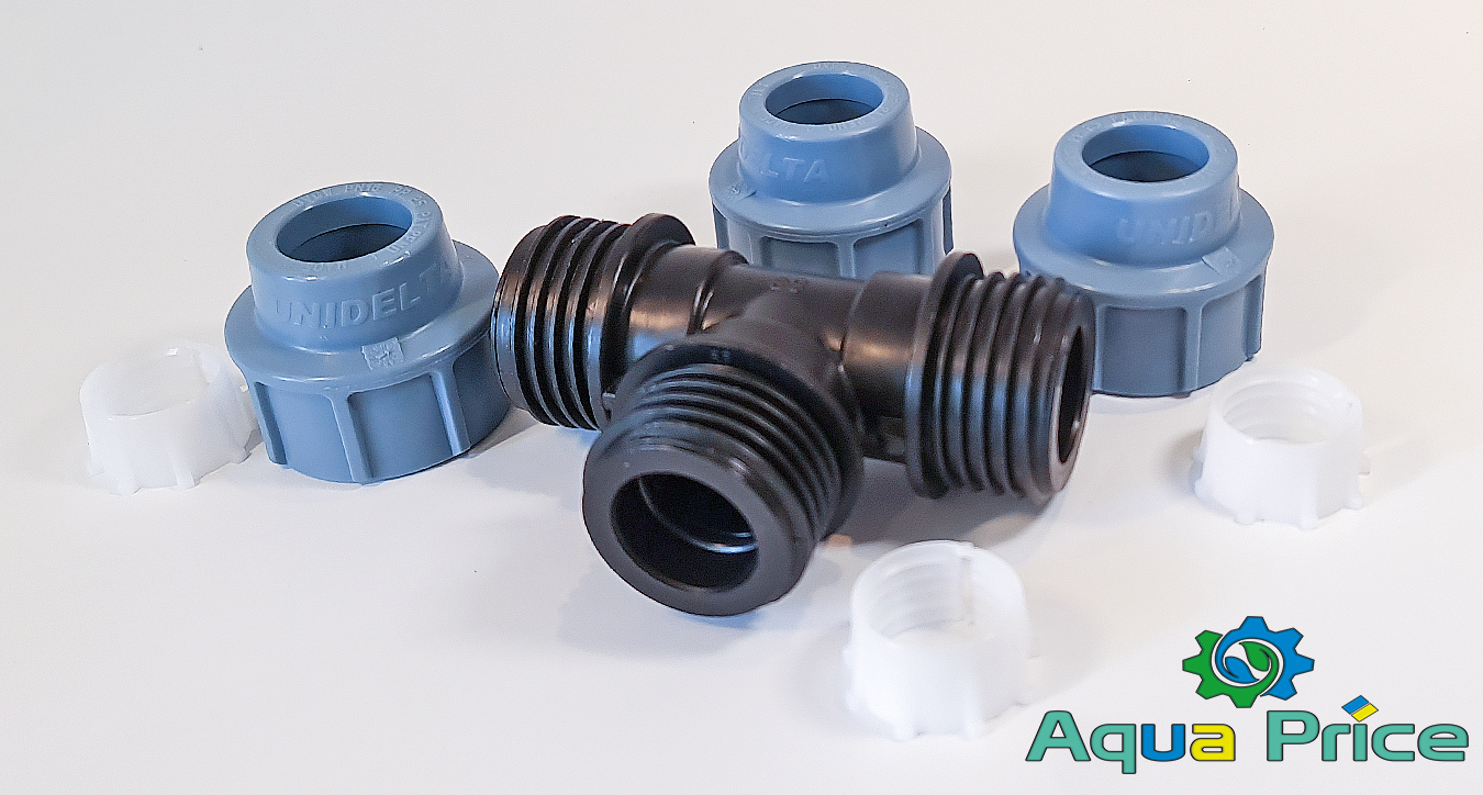 Элементы Тройника 20 мм Unidelta пластикового для труб ПЭ