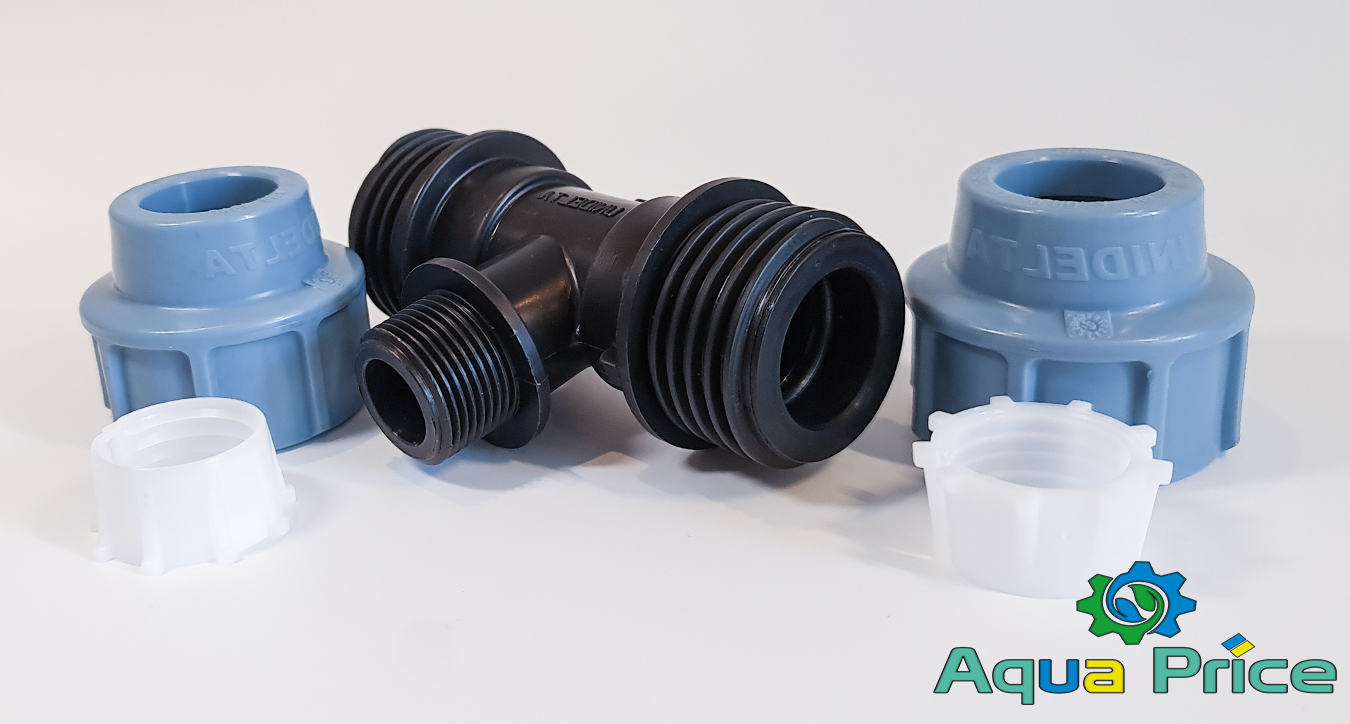 Элементы Тройника 25 мм 3/4 НР Unidelta пластикового для труб ПЭ