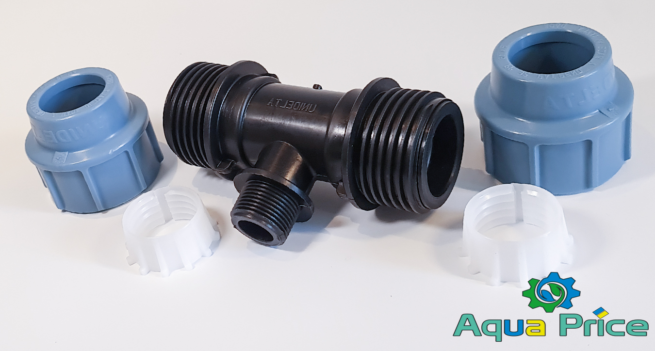 Элементы Тройника 32-1/2"-32 НР Unidelta компрессионного для труб