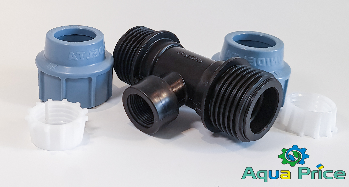 Компоненты Тройника 32-1/2"-32 ВР Unidelta компрессионного для труб