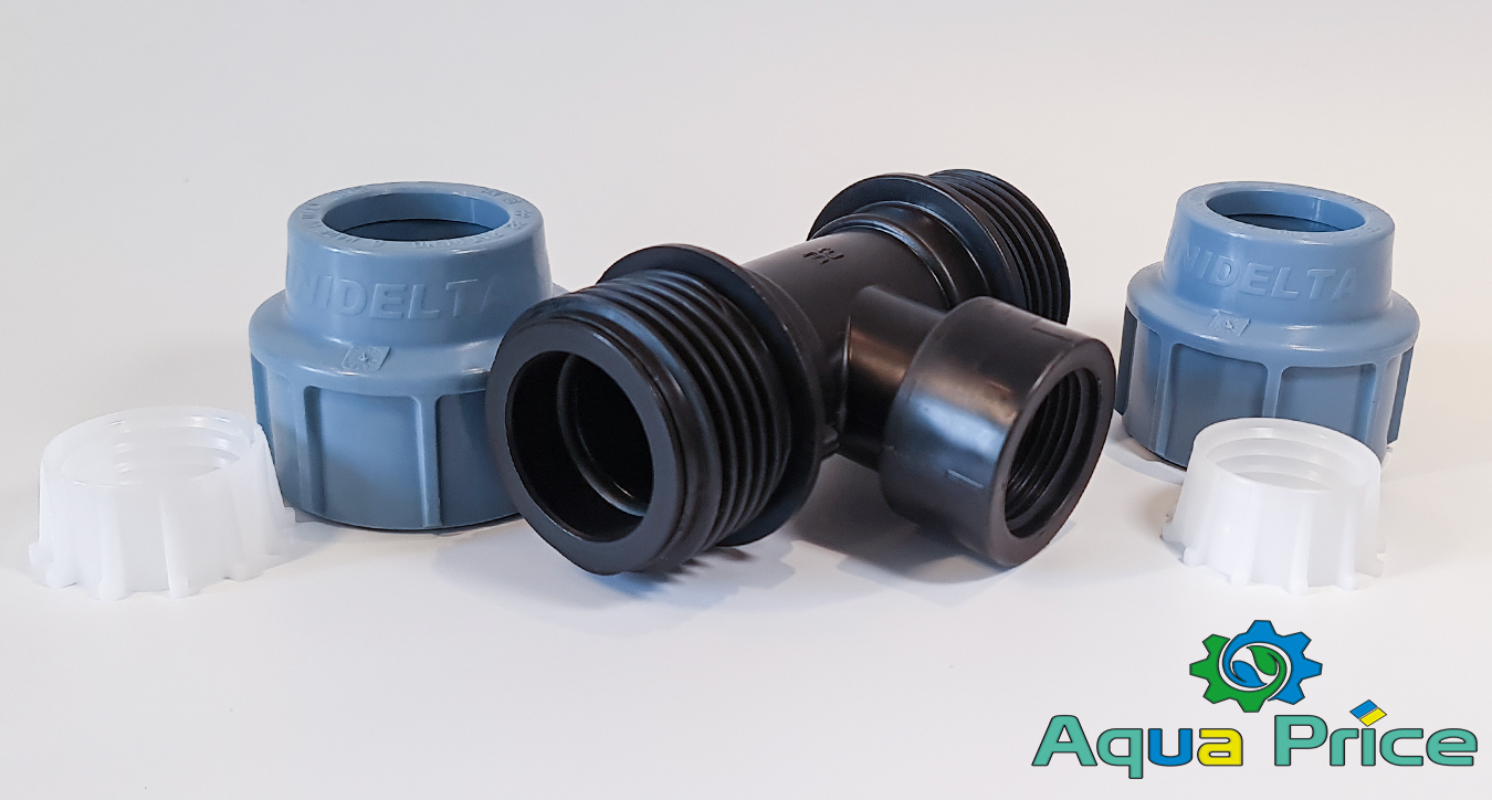 Элементы Тройника 32 мм 1 1/4 ВР Unidelta пластикового для труб ПЭ