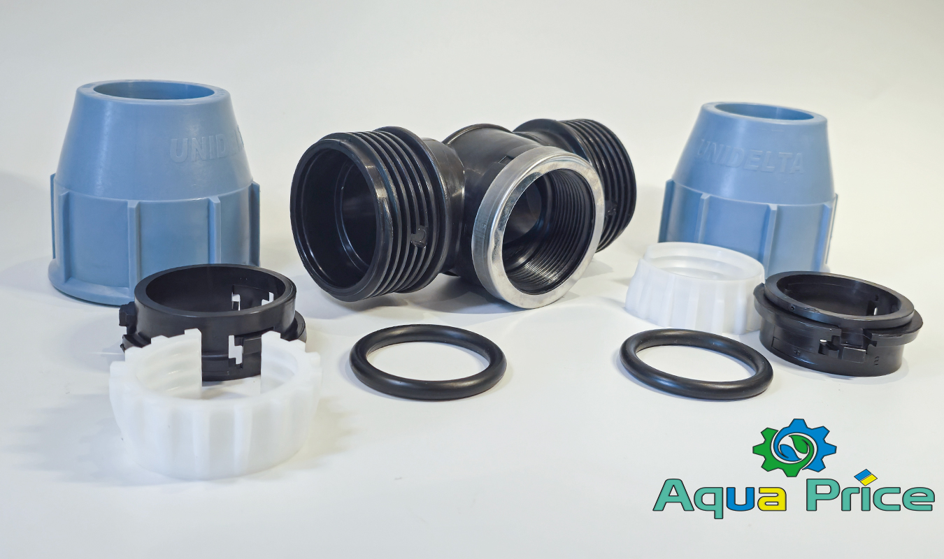 Элементы Тройника 40 мм 1 1/2 ВР Unidelta компрессионного для труб