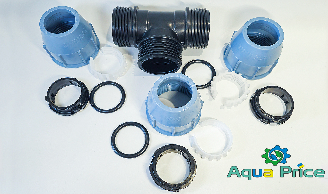 Элементы Тройника 40 мм Unidelta компрессионного для труб