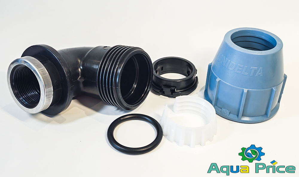 Детали угла 110 4" внутренняя резьба Unidelta компрессионного