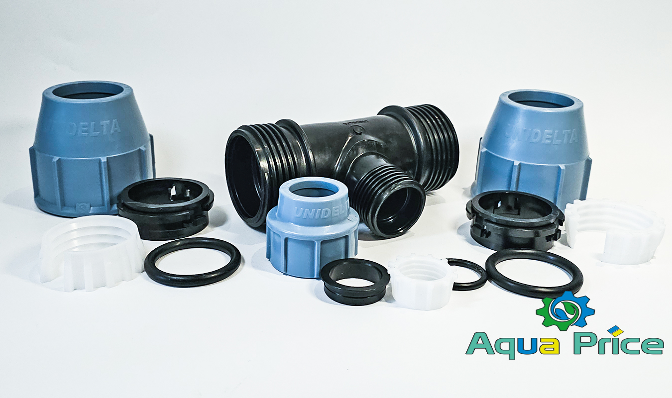 Запчасти компрессионного тройника 40-25-40 Unidelta