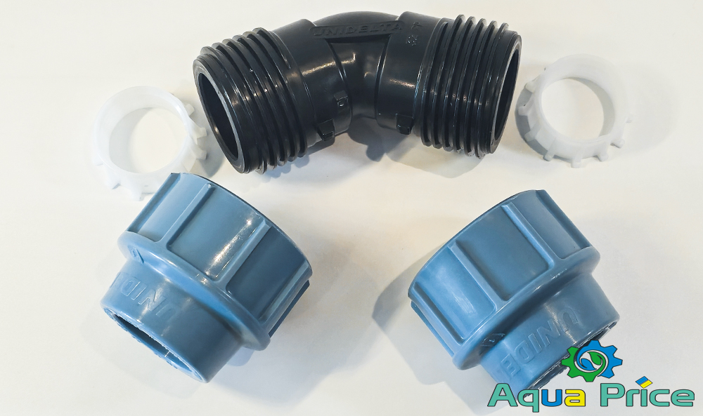 Элементы Угла 63 мм под 45 градусов Unidelta для ПНД труб