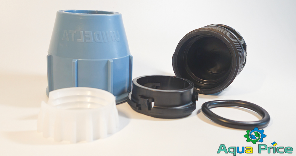 Элементы заглушки ПЕ 40 мм Unidelta