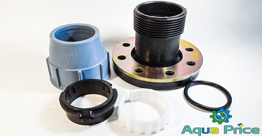 Компоненты фланца ПЭ 90-4" Unidelta