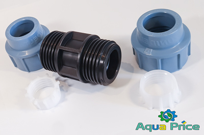 элементы муфты 40 мм Unidelta для соединения ПНД труб