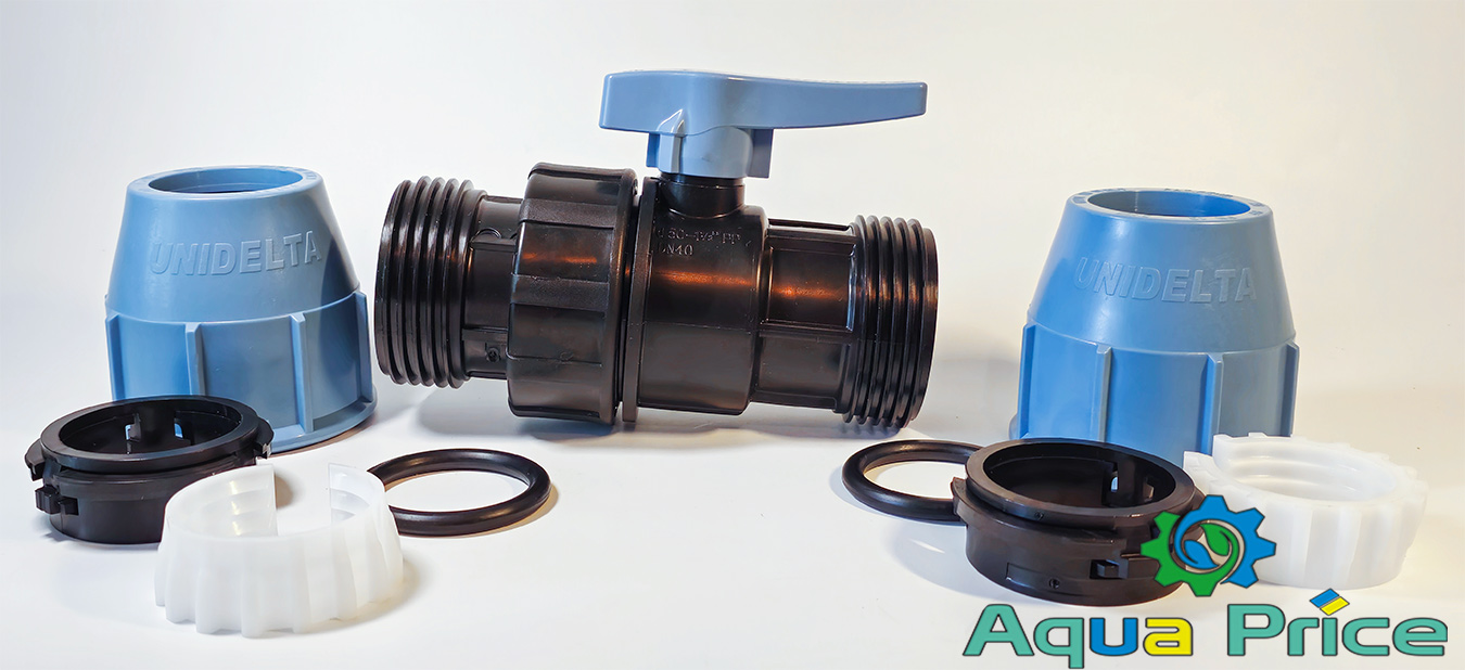 Кран 50 Unidelta в разобранном виде