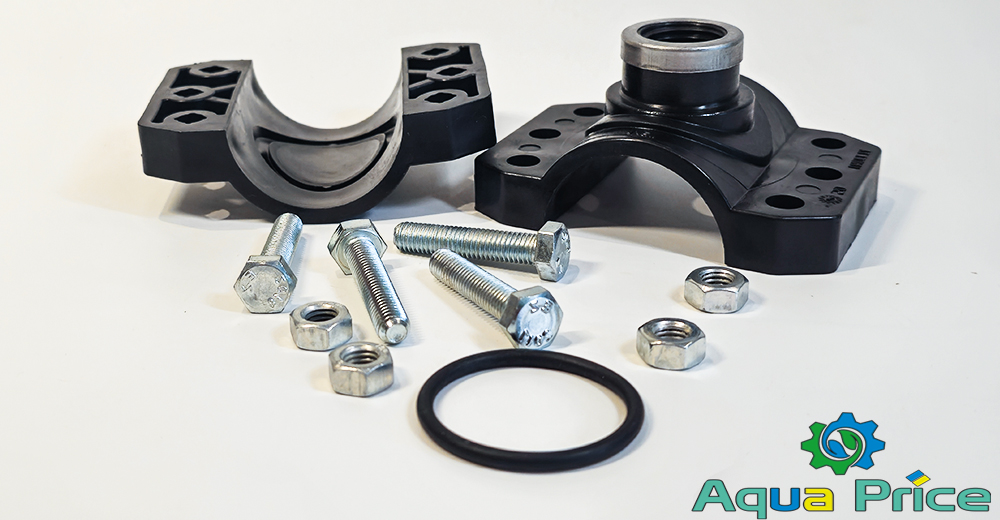 Обзор деталей хомута 63 мм 1/2" дюйма ВР Unidelta для врезки