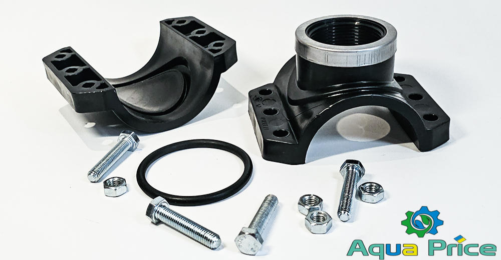 Обзор деталей хомута 90 мм 2" дюйма ВР Unidelta для врезки