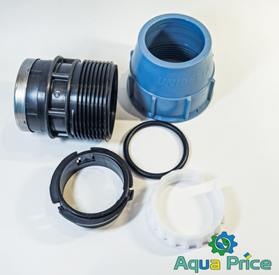 Детали муфты 75-3" ВР Unidelta в разобранном виде