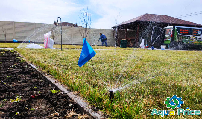 разметка участка флажками hunter