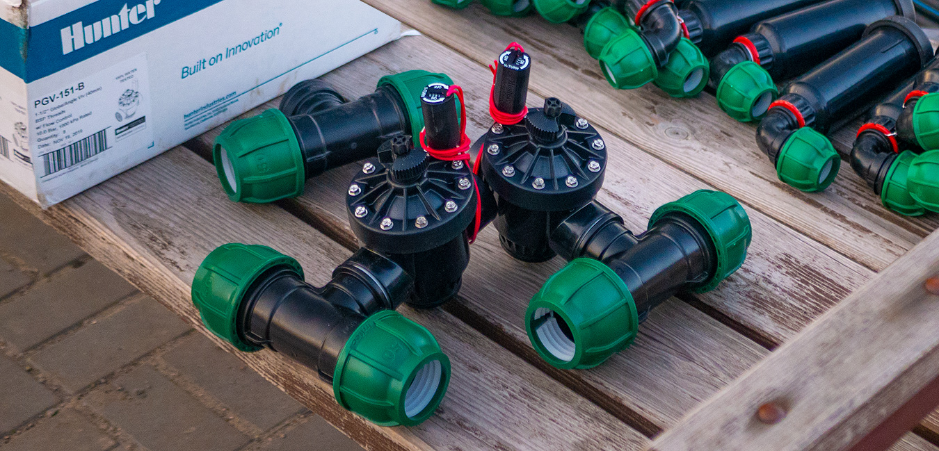 Клапаны Hunter PGV-151-B готовы к установке