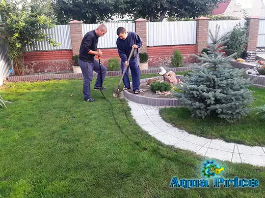 Автоматический полив газона в частном доме Киева