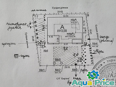 Чертеж участка от клиента