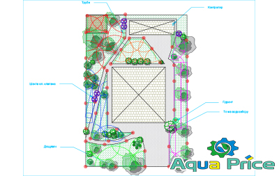 Проект системы автополива в c. Дмитровка, Киевская область