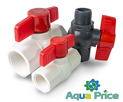 Краны шаровые из пластика