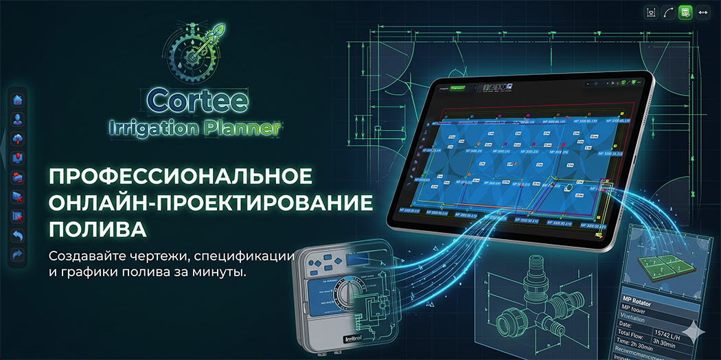 Планер автоматического и капельного полива Cortee